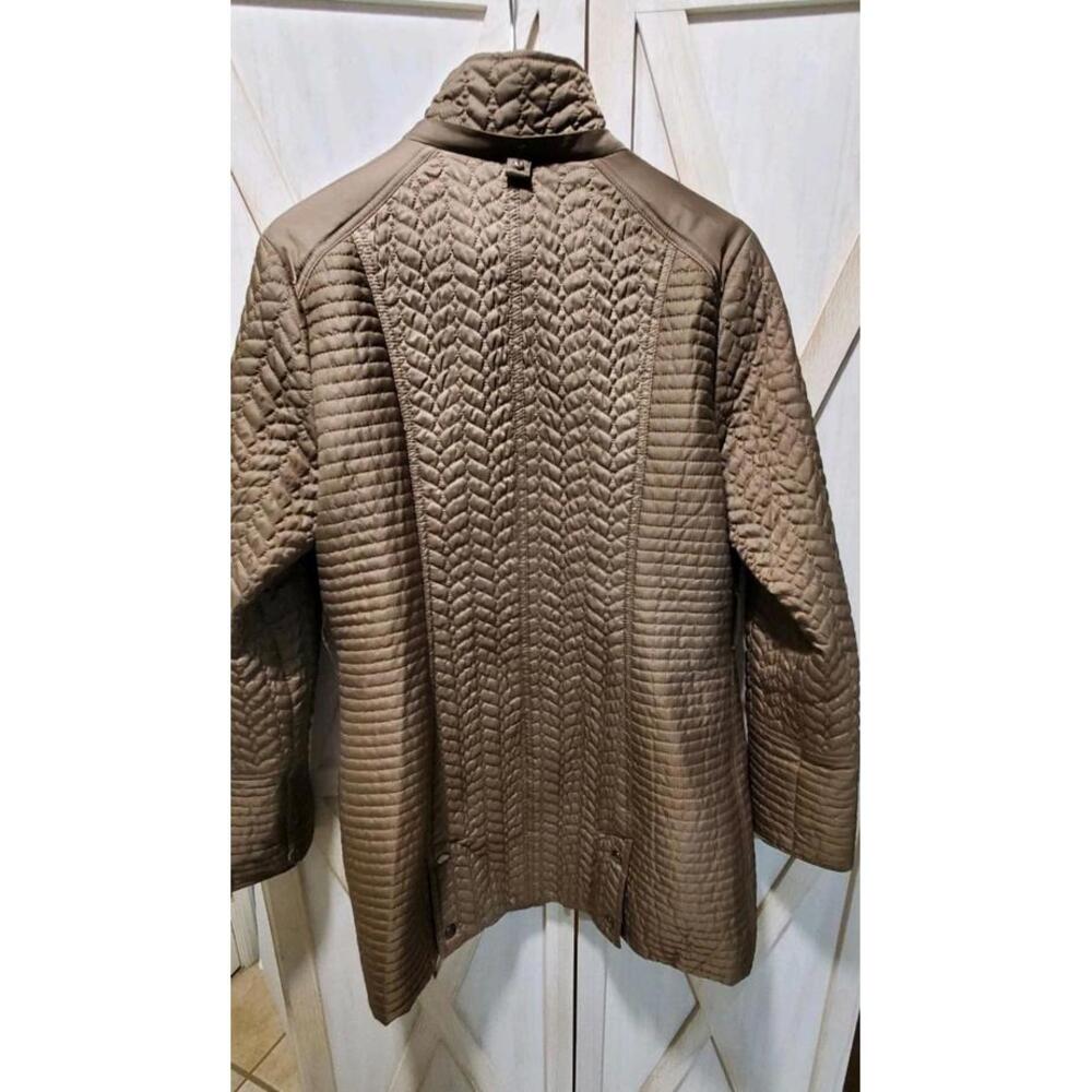 Dawn Levy Quilted Taupe Utility Jacket - Picture 6 of 9